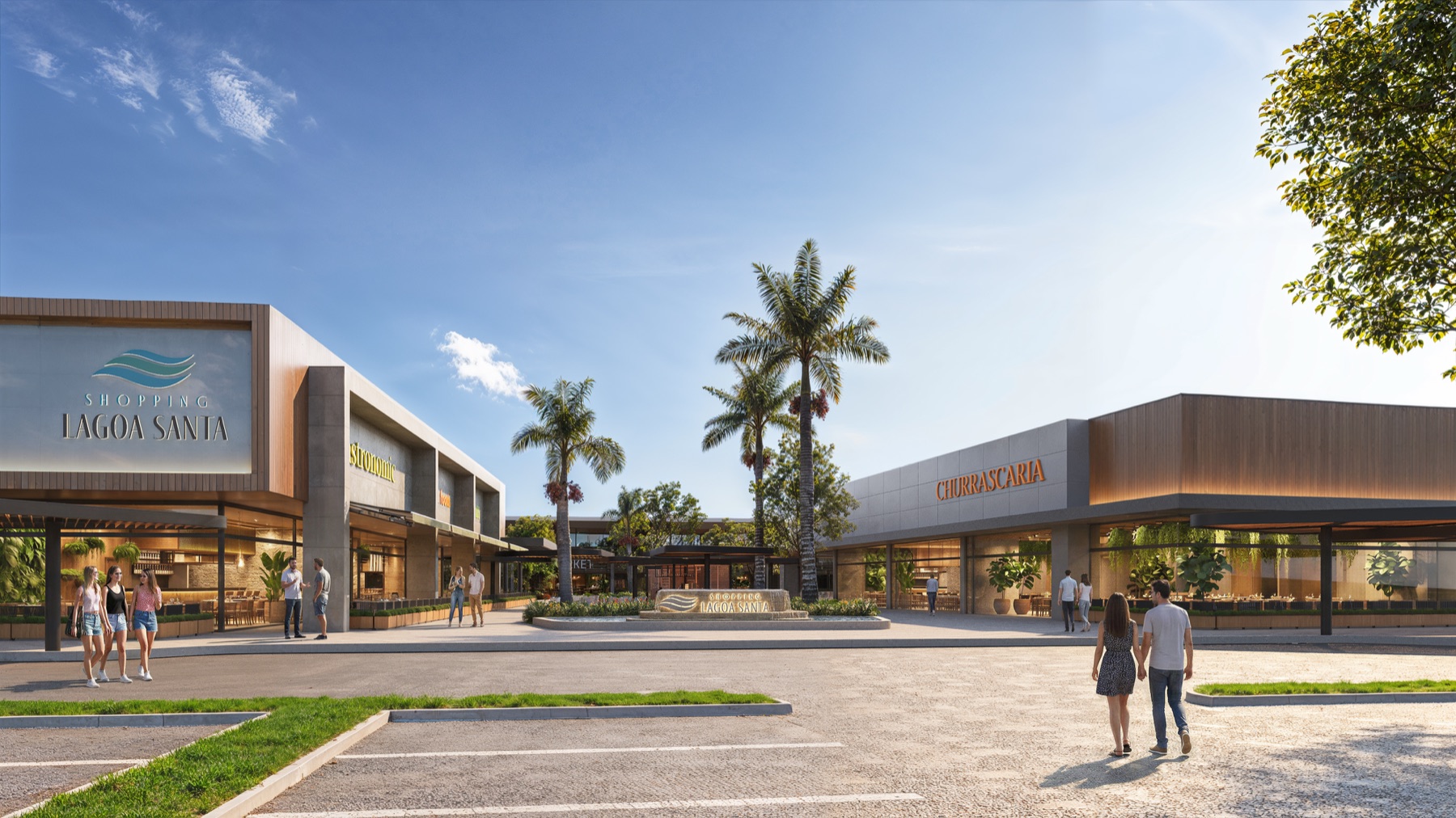 Perspectiva 3 do Lagoa Santa Shopping